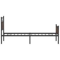 Bedframe zonder matras bewerkt hout bruin eikenkleur 100x190 cm - thumbnail