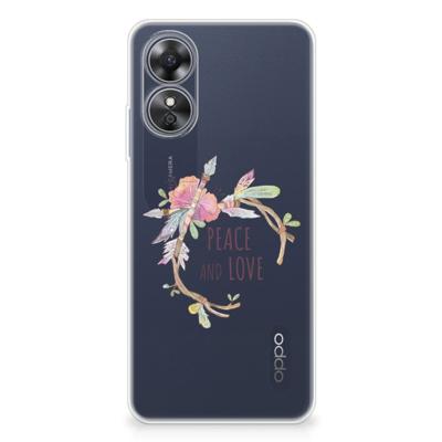 OPPO A17 Telefoonhoesje met Naam Boho Text OPPO A17 Telefoonhoesje met Naam Boho Text