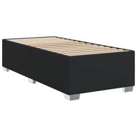 Boxspring met matras kunstleer zwart 100x200 cm - thumbnail