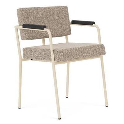 FÉST Monday stoel met armleuning sand|zwart Alpine 01 natural FÉST Monday stoel met armleuning sand|zwart Alpine 01 natural