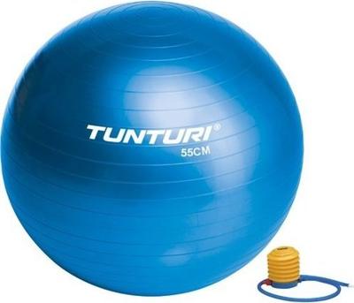 Tunturi Anti Burst Fitness bal met Pomp | Yoga bal 55 cm | 220 kg gebruikersgewicht | Incl Trainingsapp | Blauw