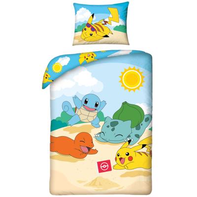 Pokemon Dekbedovertrek Beach day 140 x 200 cm (70 x 90 cm) Pokemon Dekbedovertrek Beach day 140 x 200 cm (70 x 90 cm)