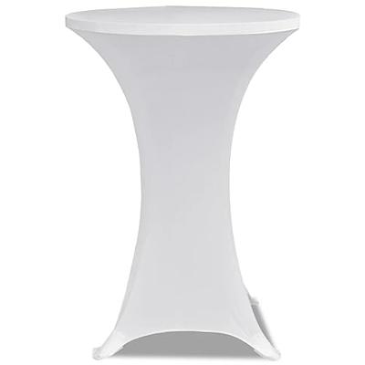 VidaXL Statafelhoes stretch ø80cm wit (2 stuks)