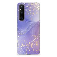 Smartphone hoesje voor Sony Xperia 1 V Watercolor Paars - thumbnail