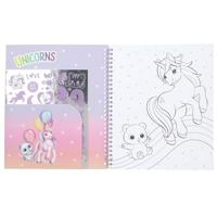 Ylvi Kleurboek Met Eenhoorn Pailletten - thumbnail