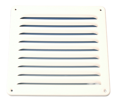 Aluminium Schoepenrooster Opbouw 195 X 195mm - Wit (1-2020w)