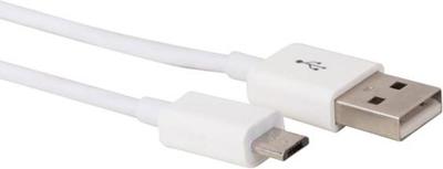 Micro-USB naar USB A 2.0 kabel 2m wit Velleman