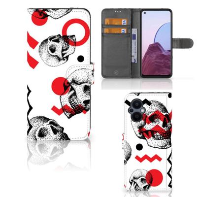 Telefoonhoesje met Naam OPPO Reno 8 Lite | OnePlus Nord N20 Skull Red Telefoonhoesje met Naam OPPO Reno 8 Lite | OnePlus Nord N20 Skull Red