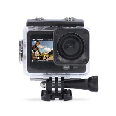 Nedis Action Cam | Dubbel scherm | 1080p@30fps | 12 MPixel | Waterbestendig tot: 30.0 m | 70 min | Wi-Fi | App beschikbaar voor: Android™ / IOS |
