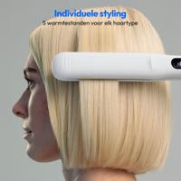 Stijltang - MEDION - MD19925 - 56 W - 5 programma's - 165 tot 210 °C - LED-display - Wit - thumbnail