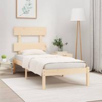 Bedframe massief hout 90x190 cm - thumbnail
