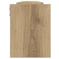 Wandschappen 2 st 100x15x20 cm bewerkt hout artisanaal eiken - thumbnail