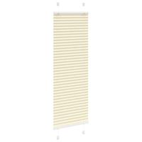 VidaXL Plissé rolgordijn 50x100 cm stofbreedte 49,4 cm polyester crème - thumbnail