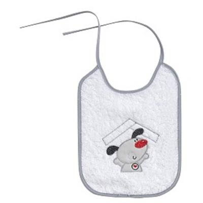 Interbaby slabbetje Hond junior 25 x 20 cm katoen