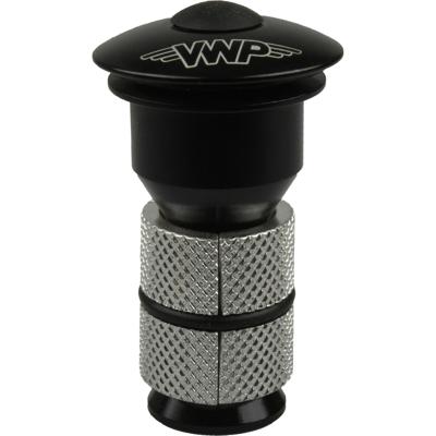 VWP ahead cap 1" alu zwart tbv carbon vork