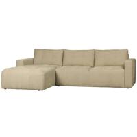 vtwonen Loungebank 'Bar' Links, Washed look, kleur Zand - thumbnail