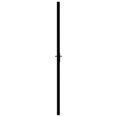 VidaXL Binnendeur 76x201,5 cm esg-glas en aluminium zwart VidaXL Binnendeur 76x201,5 cm esg-glas en aluminium zwart