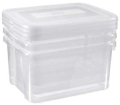 Curver opbergboxenset handy 3x25 l transparant