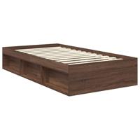 Bedframe met lade Bruin Eiken 100 x 200 cm Massief grenenhout - thumbnail