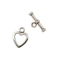Vaessen Creative • siersluiting hart 20x16mm silver - thumbnail
