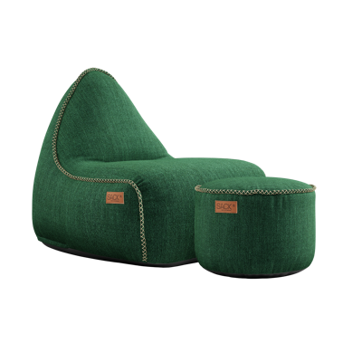 SACKit Cobana zitzak en poef Green