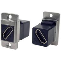 Cliff CP30788M HDMI-adapter Bus, inbouw Nikkel, Zwart 1 stuk(s) - thumbnail