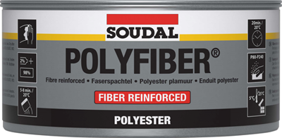 Soudal Polyfiber | Polyesterplamuur | 1,5 kg | Grijs | 30105 - 103434 Soudal Polyfiber | Polyesterplamuur | 1,5 kg | Grijs | 30105 - 103434