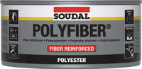 Soudal Polyfiber | Polyesterplamuur | 1,5 kg | Grijs | 30105 - 103434 - thumbnail
