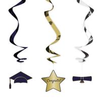 Hangdecoratie Academic Elegance (3st) - thumbnail