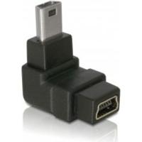 Delock 65097 Adapter USB-B mini 5-pins male naar female 90° schuin - thumbnail