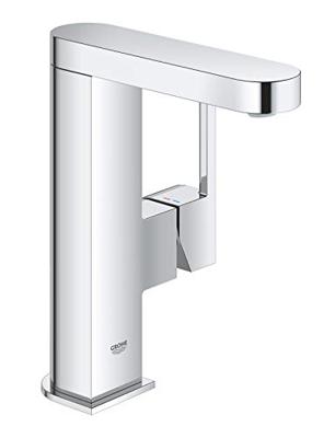 GROHE Plus waterbesparende wastafelkraan M-size met gladdy body en push open waste chroom 23872003 GROHE Plus waterbesparende wastafelkraan M-size met gladdy body en push open waste chroom 23872003