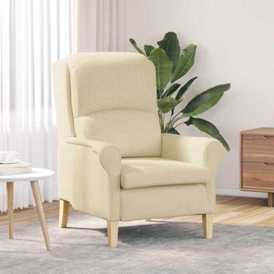 Fauteuil Crème 76 x 94 x 102 cm Stof