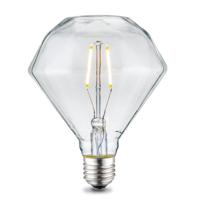 Edison Vintage E27 LED filament lichtbron Diamond | D95 11.2/11.2/13.8cm | Helder | geschikt voor E27 fitting | 2W 160lm 2700K | warm wit licht - thumbnail
