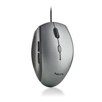 Muis NGS MOTHGRAY Grijs 1600 dpi - thumbnail