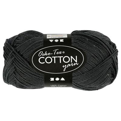 Creativ Company Katoengaren, antraciet, 50gr, 170m