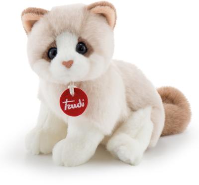 Trudi kitty brad white/beige: 15x19x20 cm (s-20872)