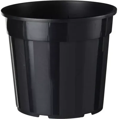 Nature container met afwatering zwart 6,3 liter Nature container met afwatering zwart 6,3 liter