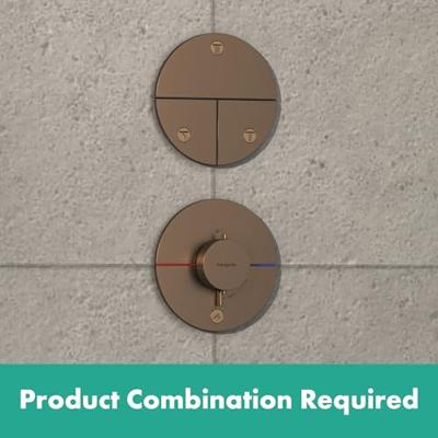 Hansgrohe ShowerSelect Comfort S thermostaat inbouw voor 1 functie en extra uitgang, Brushed Bronze Hansgrohe ShowerSelect Comfort S thermostaat inbouw voor 1 functie en extra uitgang, Brushed Bronze
