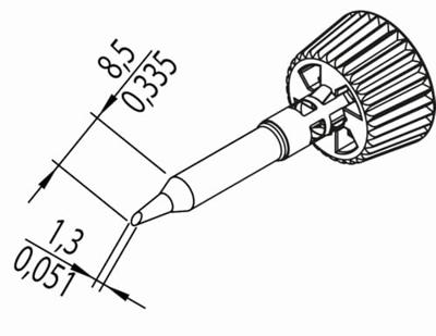 Ersa 0142ADLF13/SB Soldeerpunt Schuin Grootte soldeerpunt 1.30 mm Inhoud: 1 stuk(s) Ersa 0142ADLF13/SB Soldeerpunt Schuin Grootte soldeerpunt 1.30 mm Inhoud: 1 stuk(s)