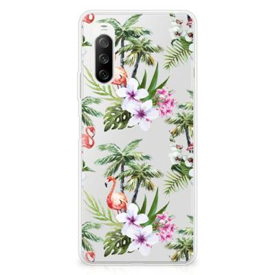 Sony Xperia 10 III | TPU Hoesje | Flamingo Palms