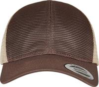Flexfit FX6360T 360° Omnimesh 2-Tone Cap - Brown/Khaki - One Size - thumbnail