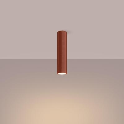 Plafondlamp KARBON 30 rood oker