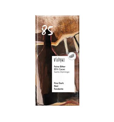 Chocolade puur delicaat 85% Santo Domingo - 100 gram