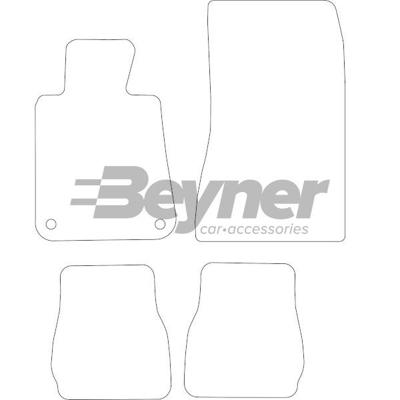 Velours Automatten passend voor BMW 3-Serie E30 Cabriolet 198 HL1042104