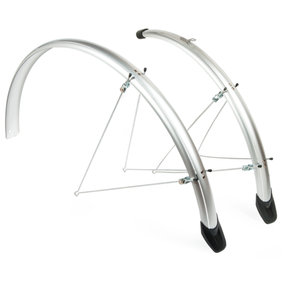 Eurofender Spatbordset elegance 28" x 46 mm - zilver Eurofender Spatbordset elegance 28" x 46 mm - zilver
