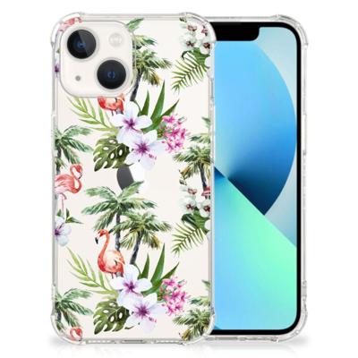 iPhone 13 Case Anti-shock Flamingo Palms iPhone 13 Case Anti-shock Flamingo Palms