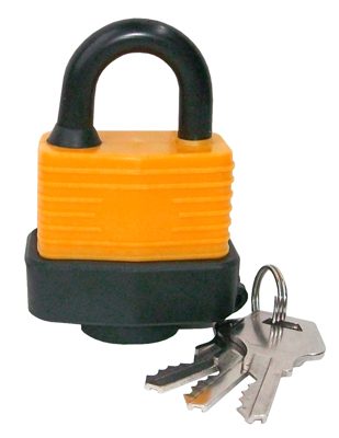 Werkzeyt Hangslot Oranje 30Mm - B34217