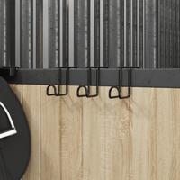 Hoofdstelhouders 3 st staal zwart - thumbnail