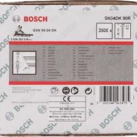 Bosch Accessoires D-kopstripnagel SN34DK 90R 3,1 mm, 90 mm, blank, gegroefd 2500st - 2608200018 - thumbnail