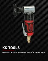 KS Tools 515.5580 SlimPOWER mini-pneumatische slijpmachine voor grote pads, 19000 omw/min. - thumbnail